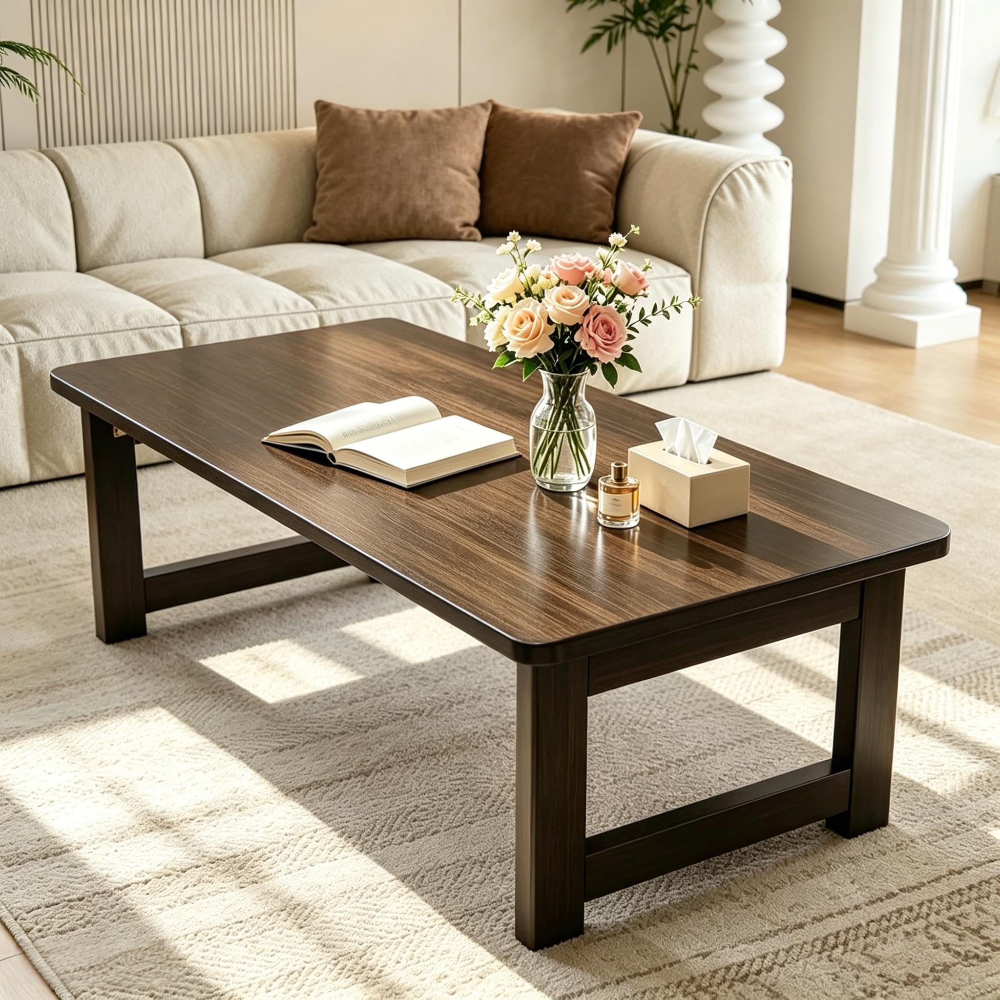 Amazon.com: FATOLRD Japanese Folding Floor Table Foldable Coffee